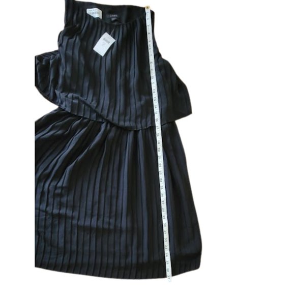 J. Jill Woman's Layered Pleated Knee Length Sleeveless Black Dress SP NEW $129 - Picture 12 of 14